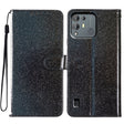 For Blackview A55 Pro Glitter Powder Flip Leather Phone Case(Black) - More Brand by PMC TechLife | Online Shopping South Africa | PMC TechLife | Buy Now Pay Later Mobicred