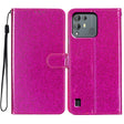 For Blackview A55 Pro Glitter Powder Flip Leather Phone Case(Rose Red) - More Brand by PMC TechLife | Online Shopping South Africa | PMC TechLife | Buy Now Pay Later Mobicred