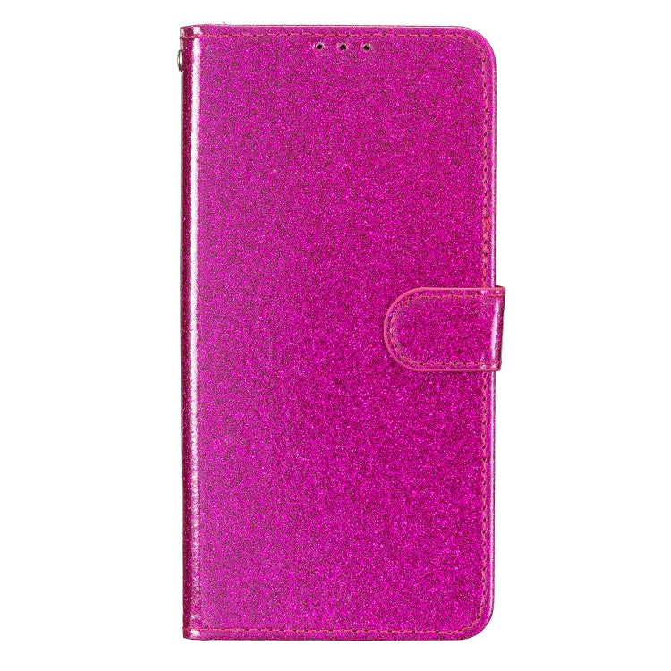 For Blackview A55 Pro Glitter Powder Flip Leather Phone Case(Rose Red)