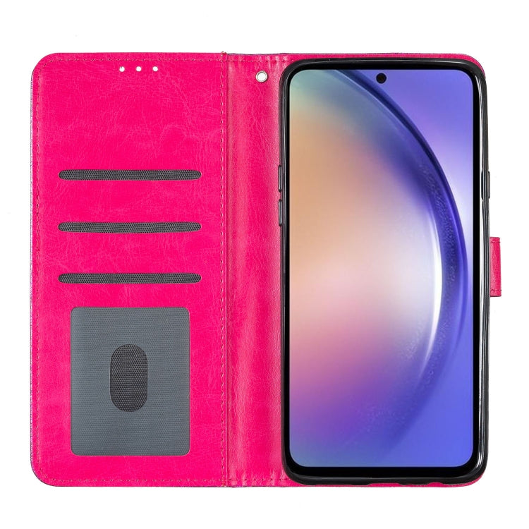 For Blackview A55 Pro Glitter Powder Flip Leather Phone Case(Rose Red)