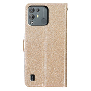 For Blackview A55 Pro Glitter Powder Flip Leather Phone Case(Gold)