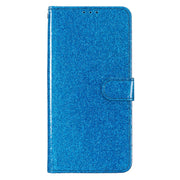 For Blackview A55 Pro Glitter Powder Flip Leather Phone Case(Blue)