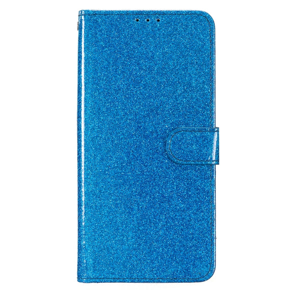 For Blackview A55 Pro Glitter Powder Flip Leather Phone Case(Blue)