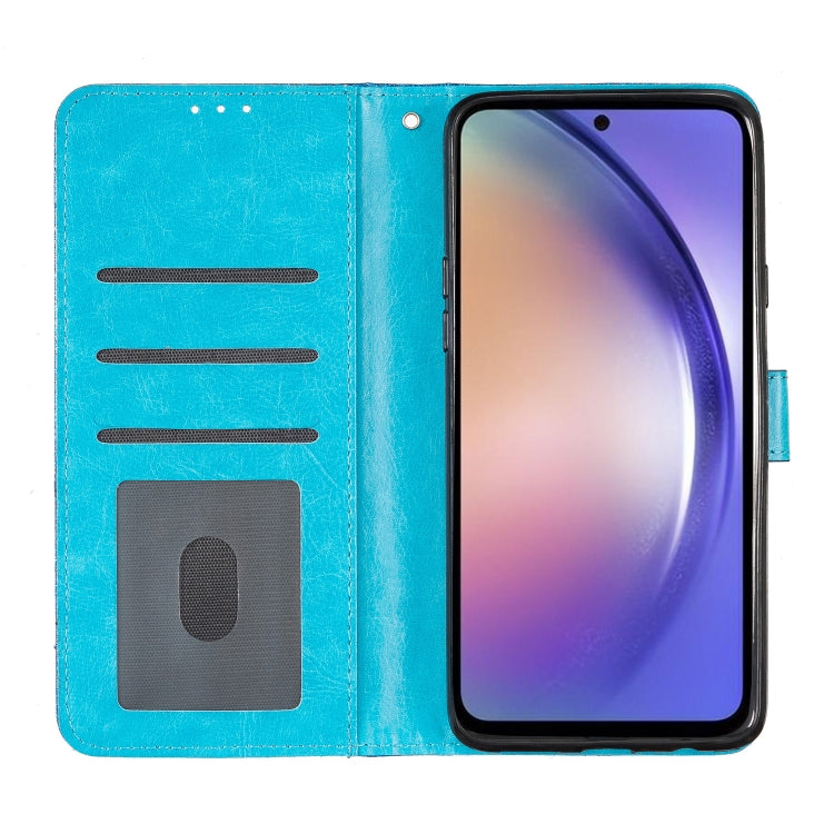 For Blackview A55 Pro Glitter Powder Flip Leather Phone Case(Blue)