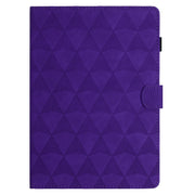 For Lenovo Tab M11/Xiaoxin Pad 11 2024 Diamond Texture Embossed Leather Smart Tablet Case(Purple)