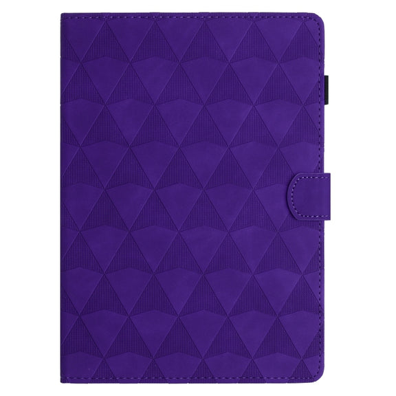 For Lenovo Tab M11/Xiaoxin Pad 11 2024 Diamond Texture Embossed Leather Smart Tablet Case(Purple)