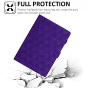 For Lenovo Tab M11/Xiaoxin Pad 11 2024 Diamond Texture Embossed Leather Smart Tablet Case(Purple)