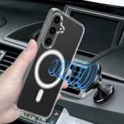 For Samsung Galaxy S25+ 5G MagSafe Magnetic Acrylic TPU Phone Case(Transparent)