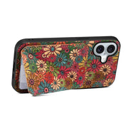 For iPhone 16 Plus Dual Card Slot Holder Phone Case(Spring Green)