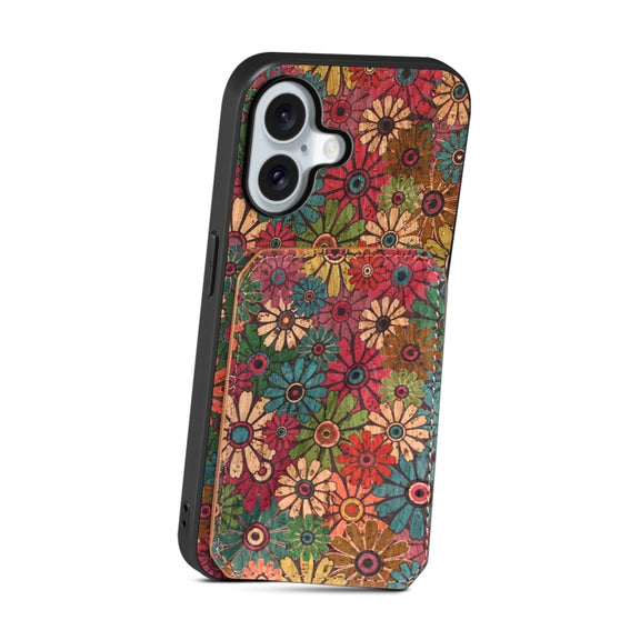 For iPhone 16 Plus Dual Card Slot Holder Phone Case(Spring Green)