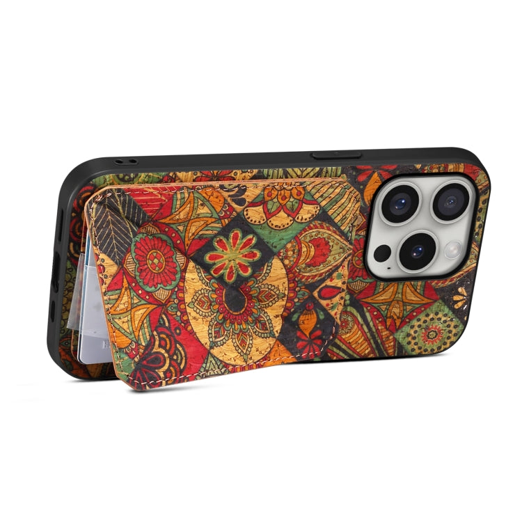 For iPhone 16 Pro Max Dual Card Slot Holder Phone Case(Autumn Yellow)