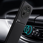 For OPPO Find X6 Pro Classic Tilt Strip Grain Magnetic Shockproof PC + TPU Phone Case(Blue)