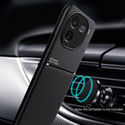 For vivo iQOO 12 Pro Classic Tilt Strip Grain Magnetic Shockproof PC + TPU Phone Case(Blue)