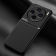 For vivo X100 Pro Classic Tilt Strip Grain Magnetic Shockproof PC + TPU Phone Case(Black) - X100 Pro Cases by PMC TechLife | Online Shopping South Africa | PMC TechLife