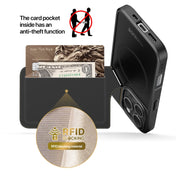 For iPhone 16 Pro Max DUX DUCIS Rafi II Series MagSafe Magnetic Holder RFID Phone Case(Black)
