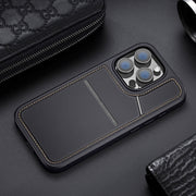 For iPhone 16 Pro DUX DUCIS Rafi II Series MagSafe Magnetic Holder RFID Phone Case(Black)