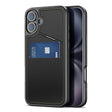 For iPhone 16 DUX DUCIS Rafi II Series MagSafe Magnetic Holder RFID Phone Case(Black) - free shipping - PMC Jewellery - Order now!