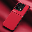 For Xiaomi Redmi Note 13 Pro 5G Classic Tilt Strip Grain Magnetic Shockproof PC + TPU Phone Case(Red) - Note 13 Pro Cases by PMC TechLife | Online Shopping South Africa | PMC TechLife