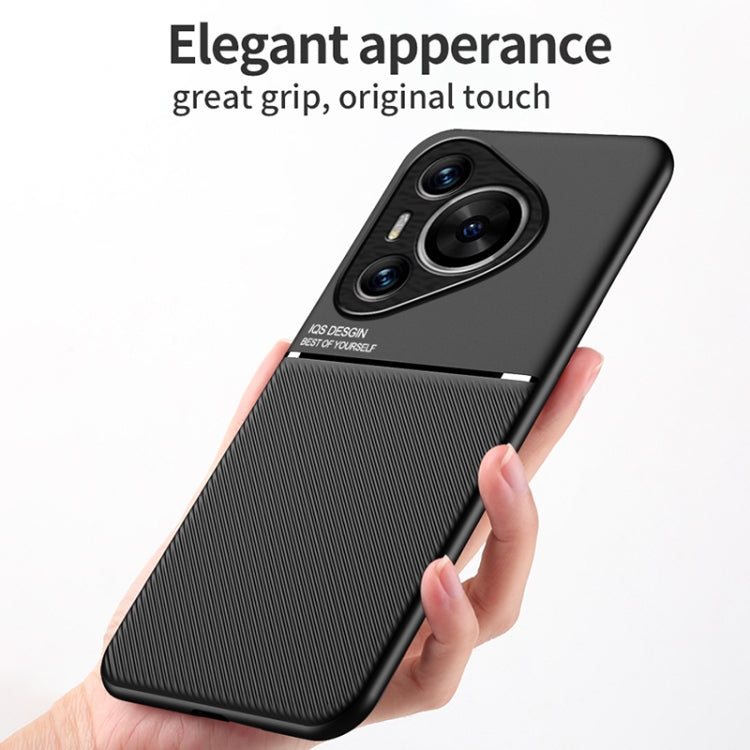 For Huawei Pura 70 Pro Classic Tilt Strip Grain Magnetic PC Hybrid TPU Phone Case(Red)