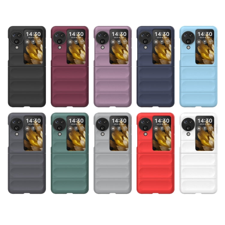 For OPPO Find N3 Flip Magic Shield Fold PC Shockproof Phone Case(Light Blue)