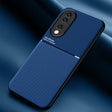 For Honor 90 Classic Tilt Strip Grain Magnetic PC Hybrid TPU Phone Case(Blue) - Honor Cases by PMC TechLife | Online Shopping South Africa | PMC TechLife | Buy Now Pay Later Mobicred