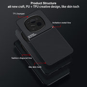 For Honor Magic6 Pro Classic Tilt Strip Grain Magnetic PC Hybrid TPU Phone Case(Green)