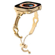 For Apple Watch 38mm Twist Metal Bracelet Chain Watch Band(Gold) - Watch Bands by PMC TechLife | Online Shopping South Africa | PMC TechLife