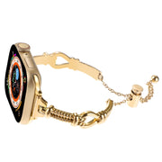 For Apple Watch 38mm Twist Metal Bracelet Chain Watch Band(Gold)