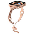 For Apple Watch 38mm Twist Metal Bracelet Chain Watch Band(Rose Gold) - Watch Bands by PMC TechLife | Online Shopping South Africa | PMC TechLife