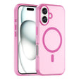 For iPhone 16 MagSafe Frosted Translucent TPU + PC Full Coverage Phone Case(Pink) - iPhone 16 Cases by PMC TechLife | Online Shopping South Africa | PMC TechLife | Buy Now Pay Later Mobicred