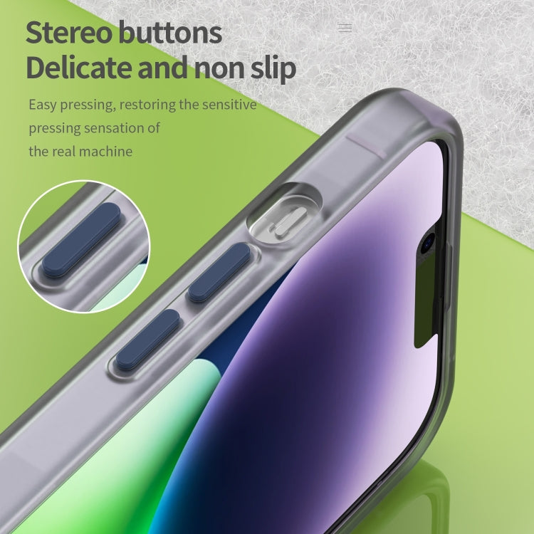 For iPhone 16 Plus MagSafe Frosted Translucent TPU + PC Full Coverage Phone Case(Dark Blue)