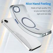 For iPhone 16e MagSafe Frosted Translucent TPU + PC Full Coverage Phone Case(Dark Blue)