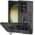 For Samsung Galaxy S24 Ultra 5G Sliding Camshield Holder Phone Case(Black) - Galaxy S24 Ultra 5G Cases by PMC TechLife | Online Shopping South Africa | PMC TechLife