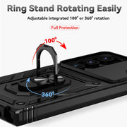 For Samsung Galaxy S24 Ultra 5G Sliding Camshield Holder Phone Case(Black)
