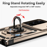 For Samsung Galaxy S24 Ultra 5G Sliding Camshield Holder Phone Case(Gold)