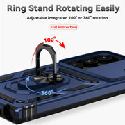 For Samsung Galaxy S24 Ultra 5G Sliding Camshield Holder Phone Case(Blue)