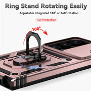 For Samsung Galaxy S24 Ultra 5G Sliding Camshield Holder Phone Case(Rose Gold)