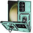 For Samsung Galaxy S24 Ultra 5G Sliding Camshield Holder Phone Case(Dark Green) - Galaxy S24 Ultra 5G Cases by PMC TechLife | Online Shopping South Africa | PMC TechLife
