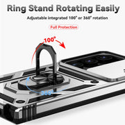For Samsung Galaxy S24 Ultra 5G Sliding Camshield Holder Phone Case(Silver)