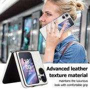 For OPPO Find N2 Flip V-shaped Folding Phone Case(White)