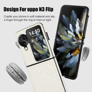 For OPPO Find N3 Flip V-shaped Folding Phone Case(White)