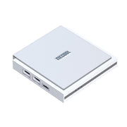 MECOOL KM2 Plus Android 11 Dual-band WiFi Smart Voice TV Box 4GB+32GB, US Plug(White)