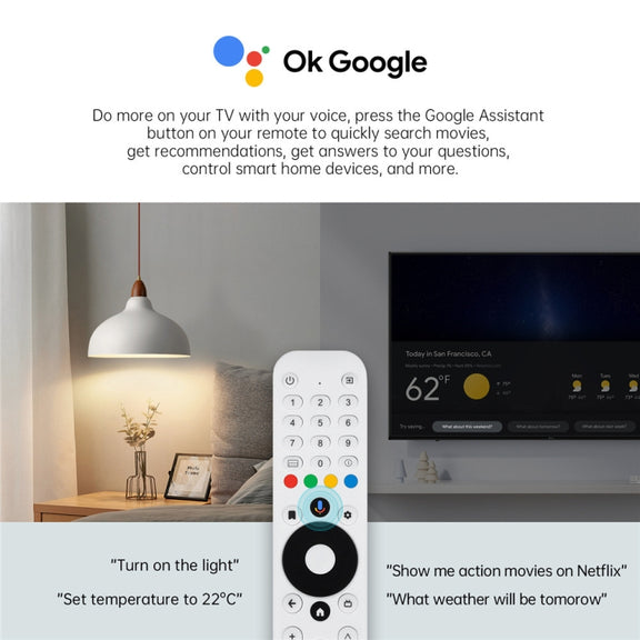MECOOL KM2 Plus Android 11 Dual-band WiFi Smart Voice TV Box 4GB+32GB, US Plug(White)