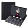 For Samsung Galaxy Tab S10 FE / S9 FE / S9 Candy Color TPU Round Keycap Bluetooth Keyboard Leather Case with Pen Slot(Black) - free shipping - PMC TechLife - Order now!