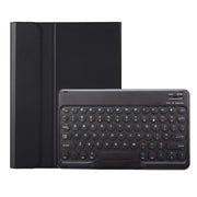 For Samsung Galaxy Tab S10 FE / S9 FE / S9 Candy Color TPU Round Keycap Bluetooth Keyboard Leather Case with Pen Slot(Black)