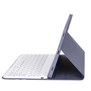 For Samsung Galaxy Tab S10 FE / S9 FE / S9 Candy Color TPU Round Keycap Bluetooth Keyboard Leather Case with Pen Slot(Purple)
