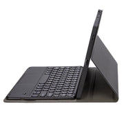 For Samsung Galaxy Tab S9 FE Candy Color TPU Round Keycap Touch Bluetooth Keyboard Leather Case(Black)