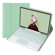 For Samsung Galaxy Tab S9 FE Candy Color TPU Round Keycap Touch Bluetooth Keyboard Leather Case(Light Green) - Samsung Keyboard by PMC TechLife | Online Shopping South Africa | PMC TechLife