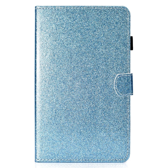 For Lenovo Tab P12 2023 / TB370FU Varnish Glitter Powder Smart Leather Tablet Case(Blue)