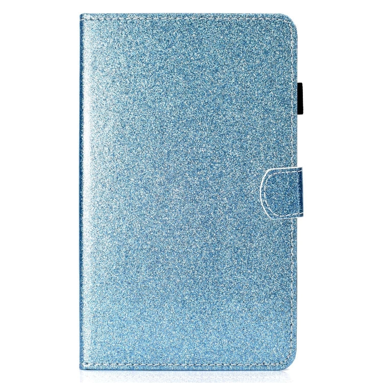 For Lenovo Tab P12 2023 / TB370FU Varnish Glitter Powder Smart Leather Tablet Case(Blue)